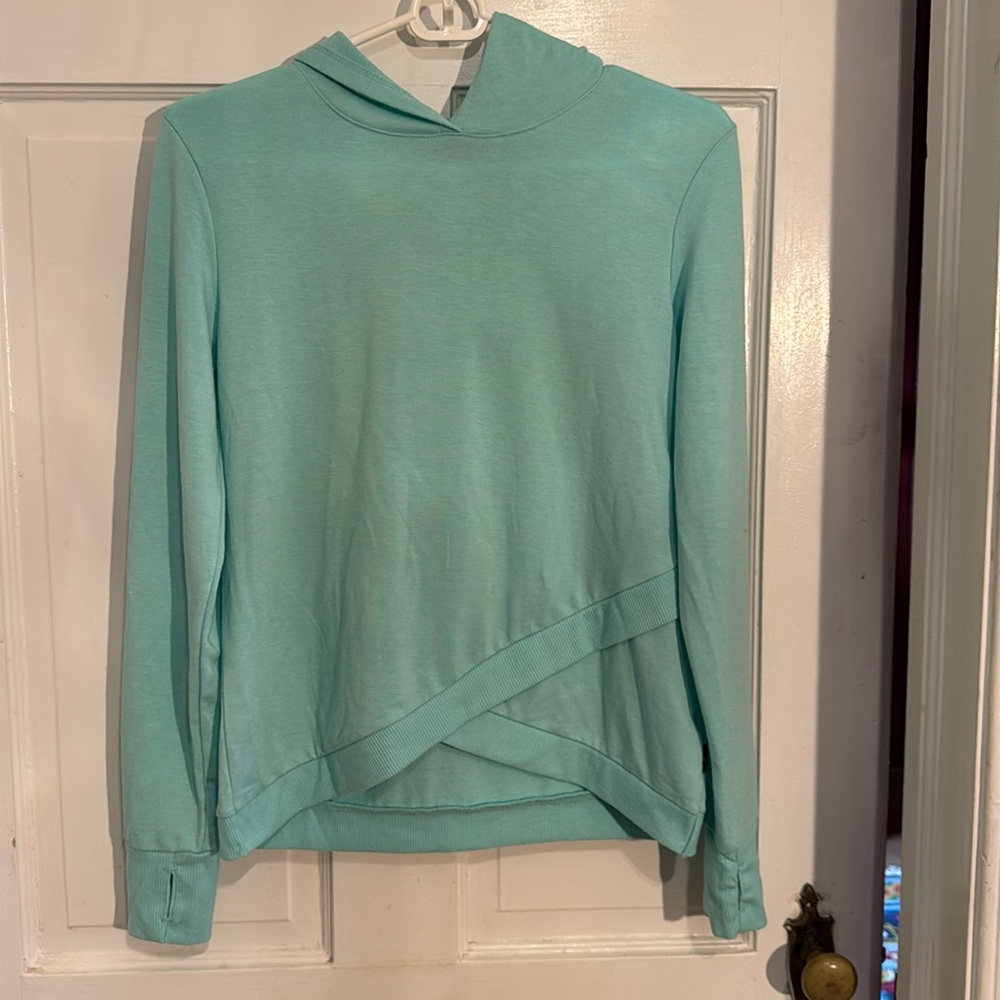 Eddie Bauer mint green hoodie, size L (14/16)